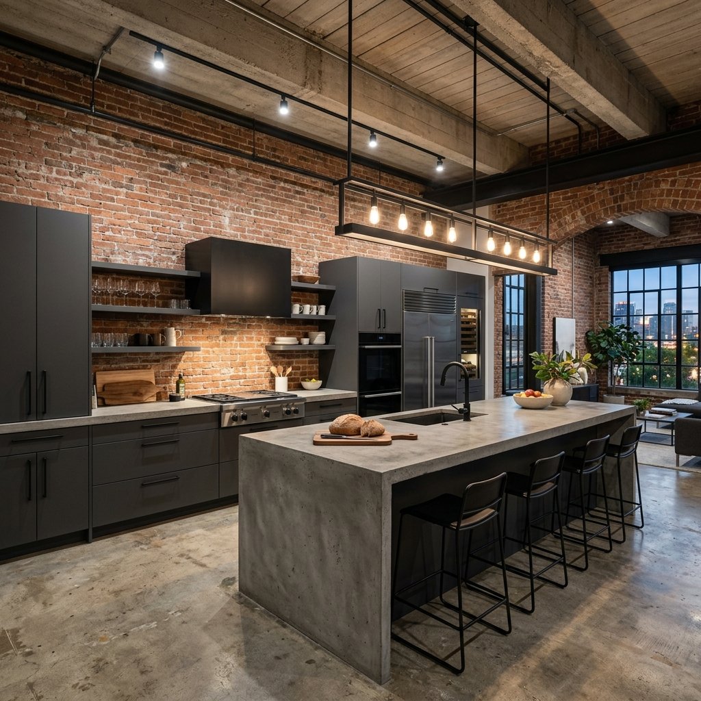 Charcoal Loft Kitchen