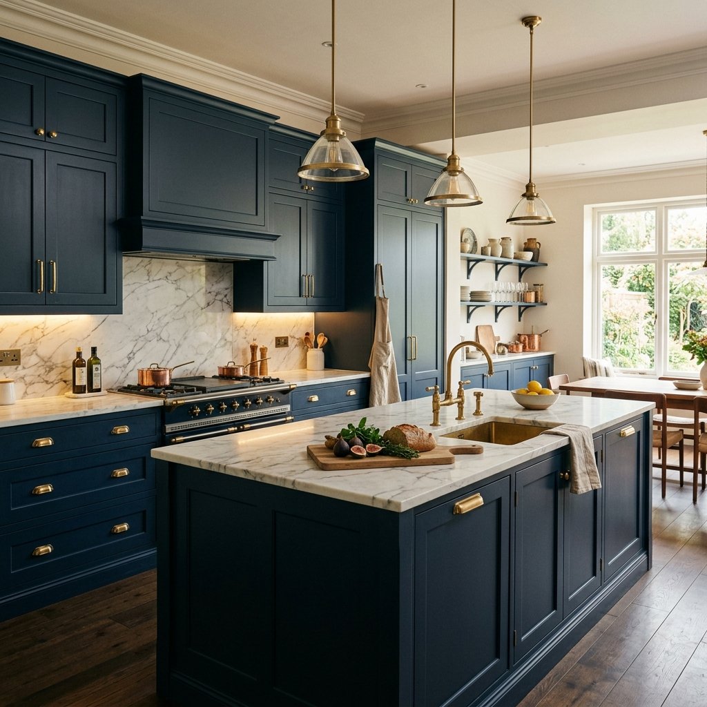 Midnight Blue Shaker Kitchen